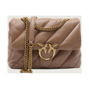 Pinko Skórzana torebka na ramię LOVE PUFF BIG