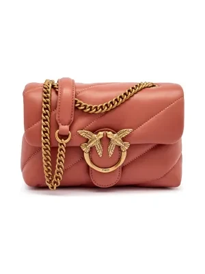 Pinko Skórzana torebka na ramię LOVE PUFF MINI