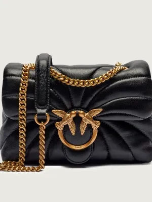 Pinko Skórzana torebka na ramię LOVE PUFF MINI