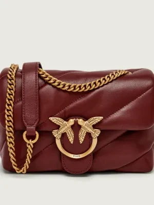 Pinko Skórzana torebka na ramię LOVE PUFF MINI