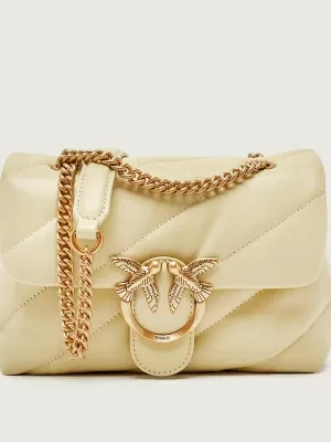 Pinko Skórzana torebka na ramię LOVE PUFF MINI