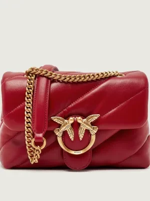Pinko Skórzana torebka na ramię LOVE PUFF MINI