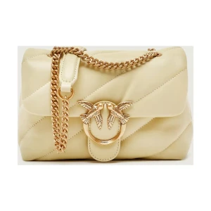 Pinko Skórzana torebka na ramię LOVE PUFF MINI