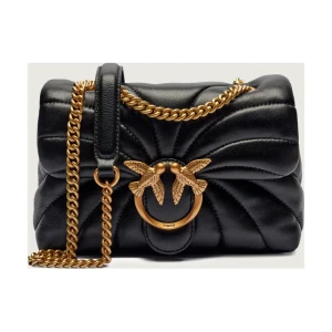 Pinko Skórzana torebka na ramię LOVE PUFF MINI