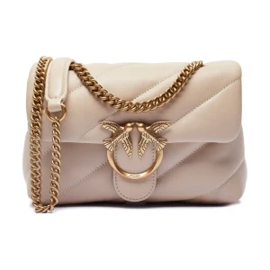 Pinko Skórzana torebka na ramię LOVE PUFF MINI