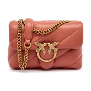 Pinko Skórzana torebka na ramię LOVE PUFF MINI