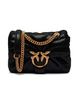 Pinko Skórzana torebka na ramię LOVE PUFF MINI BUTTERFLY