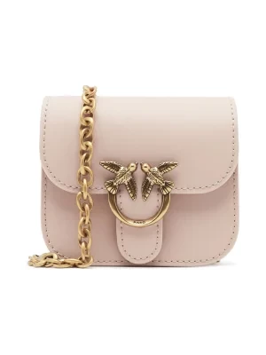 Pinko Skórzana torebka na ramię Micro Love Bag Bell