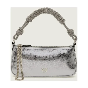 Pinko Skórzana torebka na ramię Mini Half Moon