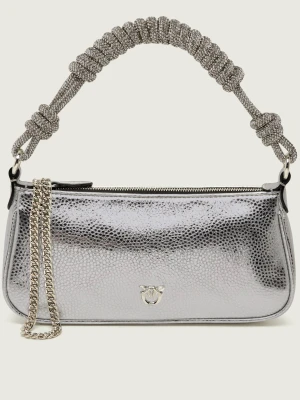 Pinko Skórzana torebka na ramię Mini Half Moon