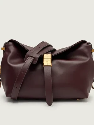 Pinko Skórzana torebka na ramię SADDLE MINI