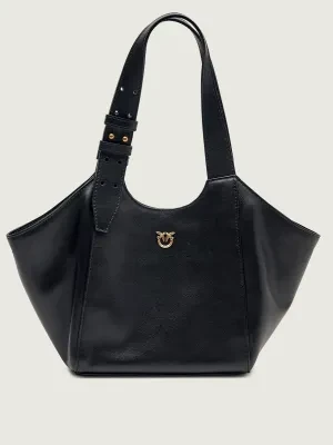 Pinko Skórzana torebka na ramię TOTE MINI