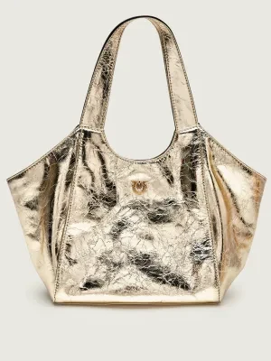 Pinko Skórzana torebka na ramię TOTE MINI BAG