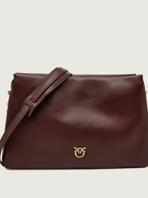 Pinko Skórzana torebka na ramię TRIPLET