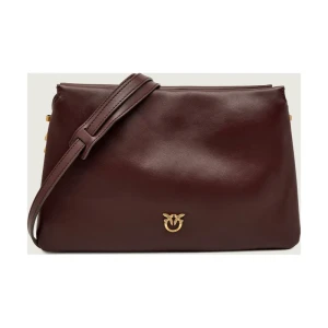 Pinko Skórzana torebka na ramię TRIPLET