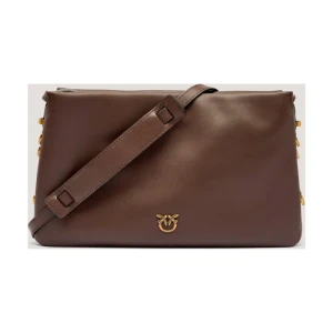 Pinko Skórzana torebka na ramię TRIPLET