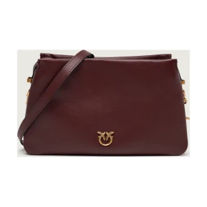 Pinko Skórzana torebka na ramię TRIPLET MINI