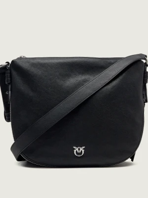 Pinko Skórzana torebka na ramię ZIP AROUND CLASSIC