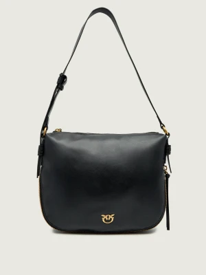 Pinko Skórzana torebka na ramię Zip Around Classic