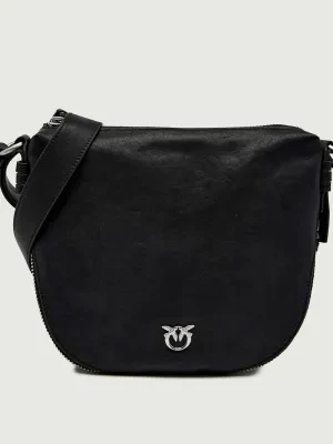 Pinko Skórzana torebka na ramię ZIP AROUND MINI