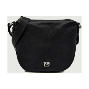 Pinko Skórzana torebka na ramię ZIP AROUND MINI