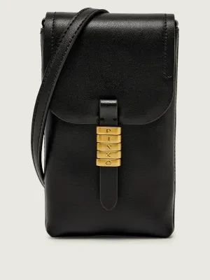 Pinko Skórzana torebka na telefon