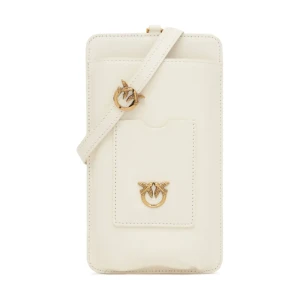 Pinko Skórzana torebka na telefon PHONE FOLDER VITELLO MORBIDO