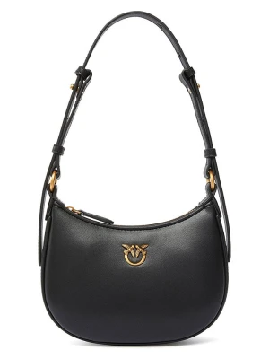 Pinko Skórzana torebka w kolorze czarnym - 16 x 10 x 5 cm rozmiar: onesize