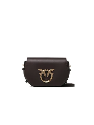 Pinko Skórzana torebka w kolorze czarnym - 22 x 14 x 7 cm rozmiar: onesize