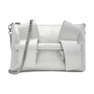 Pinko Skórzana torebka wieczorowa AIKA BOW FLAT