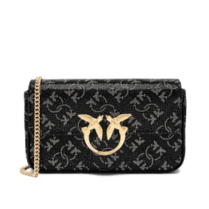 Pinko Skórzana torebka wieczorowa LOVE ONE POCKET