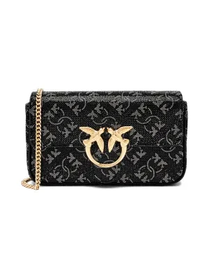 Pinko Skórzana torebka wieczorowa LOVE ONE POCKET
