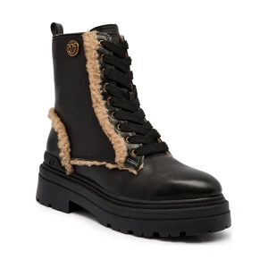 Pinko Skórzane botki MIA 18 | shearling