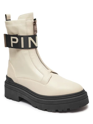 Pinko Skórzane botki na platformie MIA 13