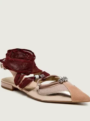 Pinko Skórzane czółenka GIANIRA 30 | zamsz