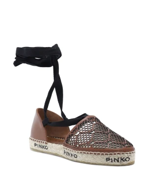 Pinko Skórzane espadryle ANGELICA
