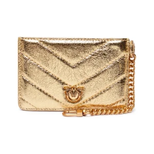 Pinko Skórzane etui na karty CHAIN