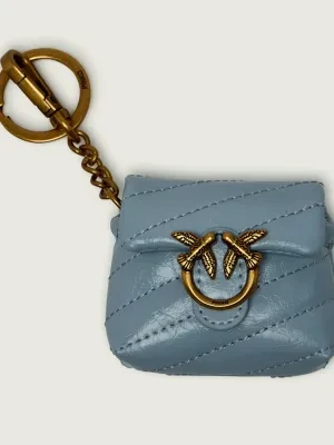 Pinko Skórzane etui na słuchawki AIRPODS LOVE PUFF