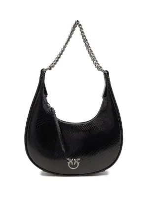 Pinko Skórzane hobo BRIOCHE HOBO MINI PELLE LAMINA