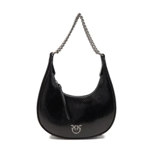 Pinko Skórzane hobo BRIOCHE HOBO MINI PELLE LAMINA