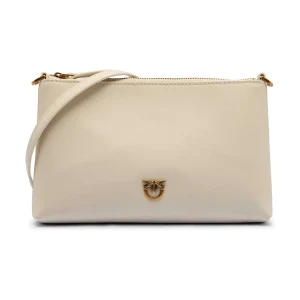 Pinko Skórzane kopertówka FLAT HORIZONTAL MINI