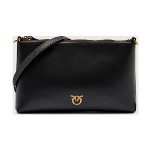 Pinko Skórzane kopertówka FLAT HORIZONTAL MINI