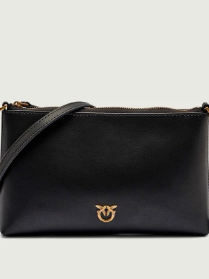 Pinko Skórzane kopertówka FLAT HORIZONTAL MINI