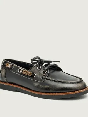 Pinko Skórzane loafersy GRACE 01