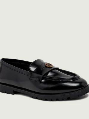 Pinko Skórzane loafersy Nora 07 czarny