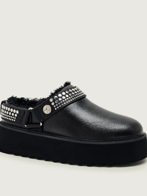 Pinko Skórzane mule Martina 05 czarny
