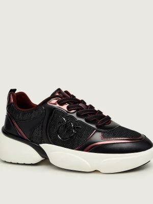 Pinko Skórzane sneakersy Alba 03 czarny