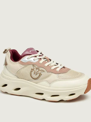 Pinko Skórzane sneakersy PINK 09 beżowy