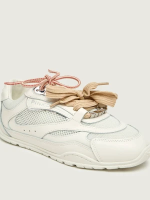 Pinko Skórzane sneakersy YULIA 01 biały