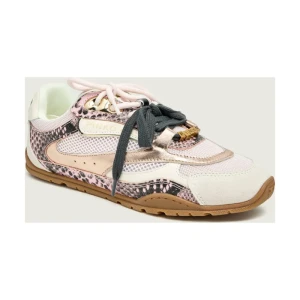 Pinko Skórzane sneakersy YULIA 01 | zamsz